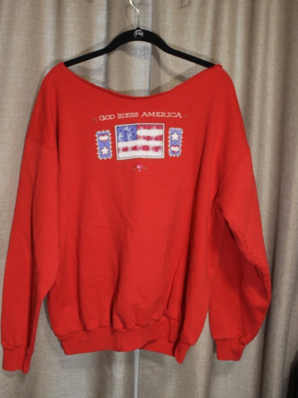 God Bless America 4th of July Cut Sweatshirt